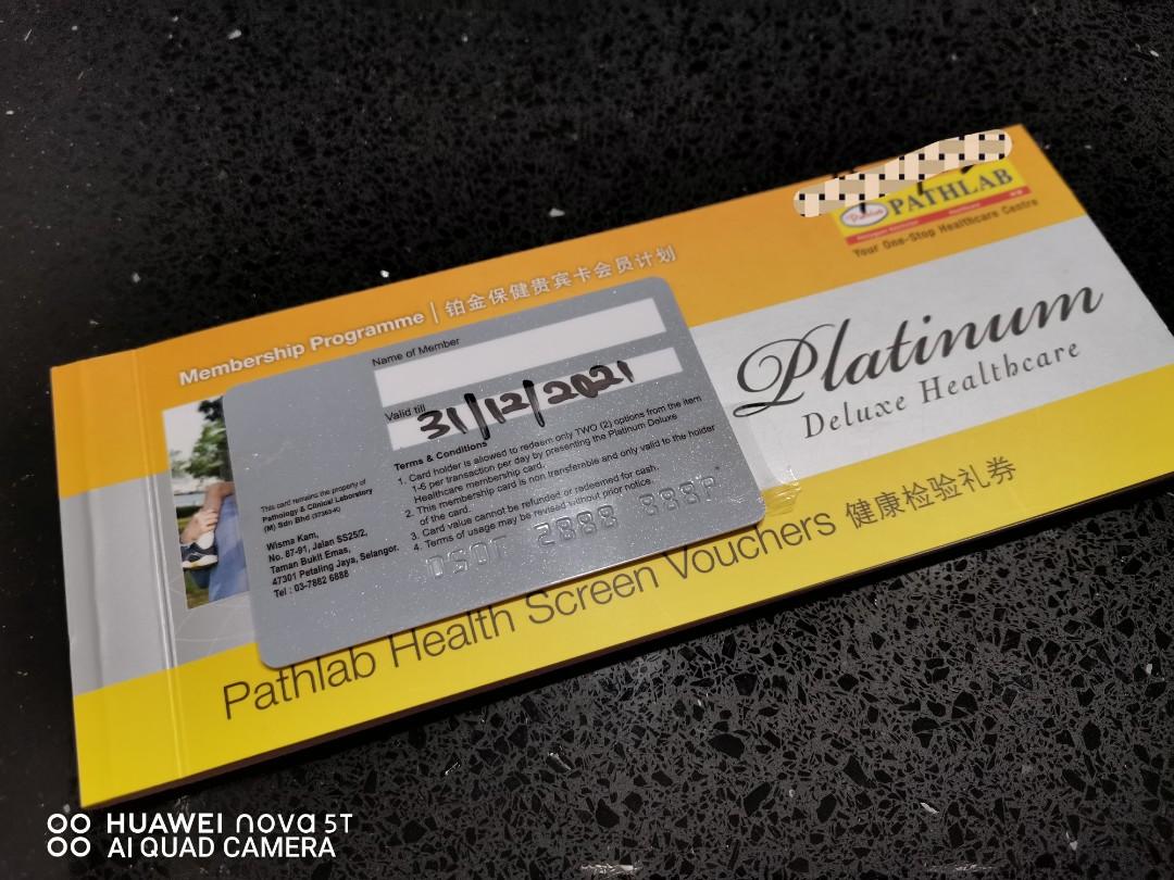 Pathlab Health Screen Vouchers Platinum Package For 4 Tickets Vouchers Gift Cards Vouchers On Carousell