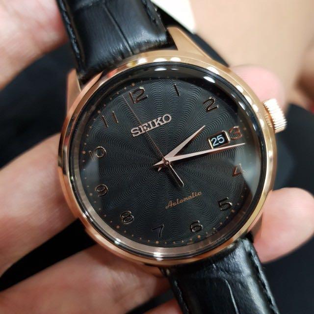 Seiko Neo Classic SRP706 Rose Gold, Luxury, Watches on Carousell
