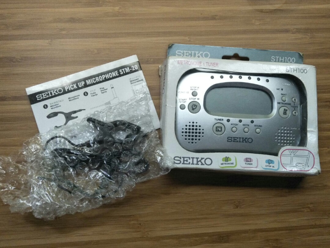 thumbnail image 2 of SEIKO STH200P Metronome Tuner - Loud Volume With Music Stand Attachment, Pink 2 of 4
