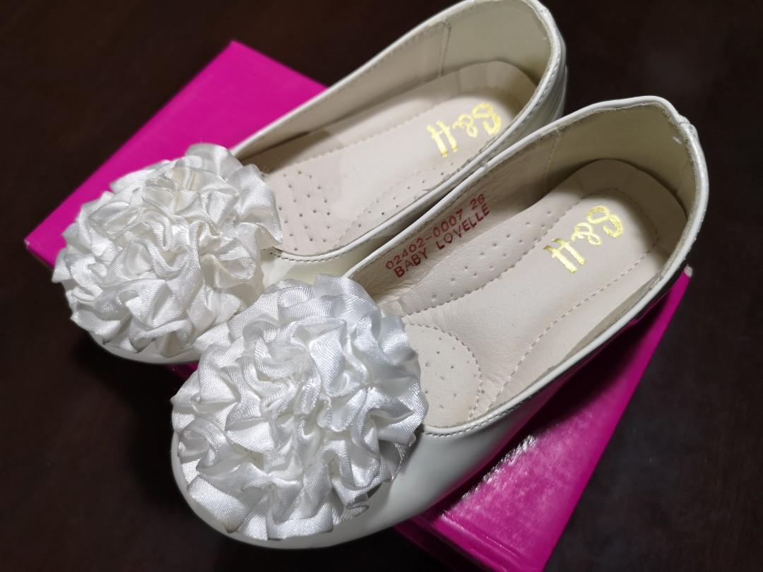 girls white formal shoes