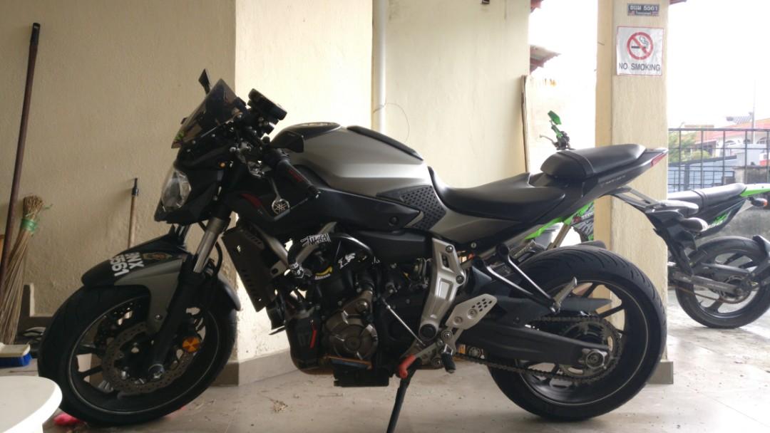 Yamaha MT07 clip on handlebars woodcraft type, Auto Accessories on