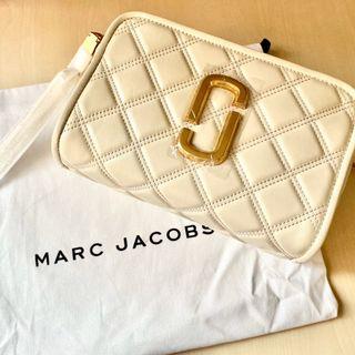 Marc Jacobs The Softshot 21 Quilted With Pearls Crossbody Cross Body  Handbags in Black