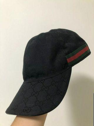 AUTHENTIC GUCCI CAP BLACK SIZE L