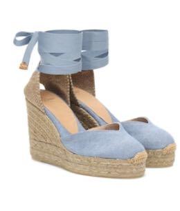 Castaner Espadrilles Wedges Blue Women s Fashion Footwear