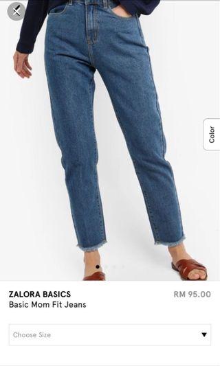 zalora mom fit jeans