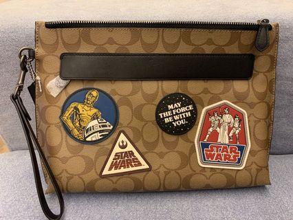 Coach Carryall Pouch In Signature Star Wars Canvas