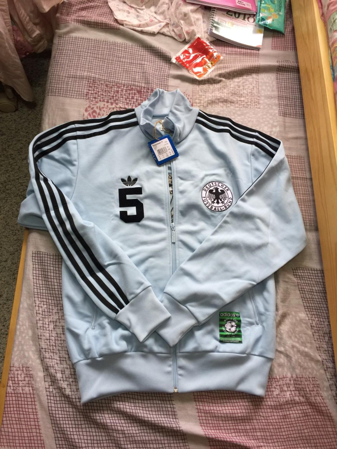 Adidas Retro World Cup Germany Der Kaiser Jacket Shirt, Sports, Sports  Apparel on Carousell