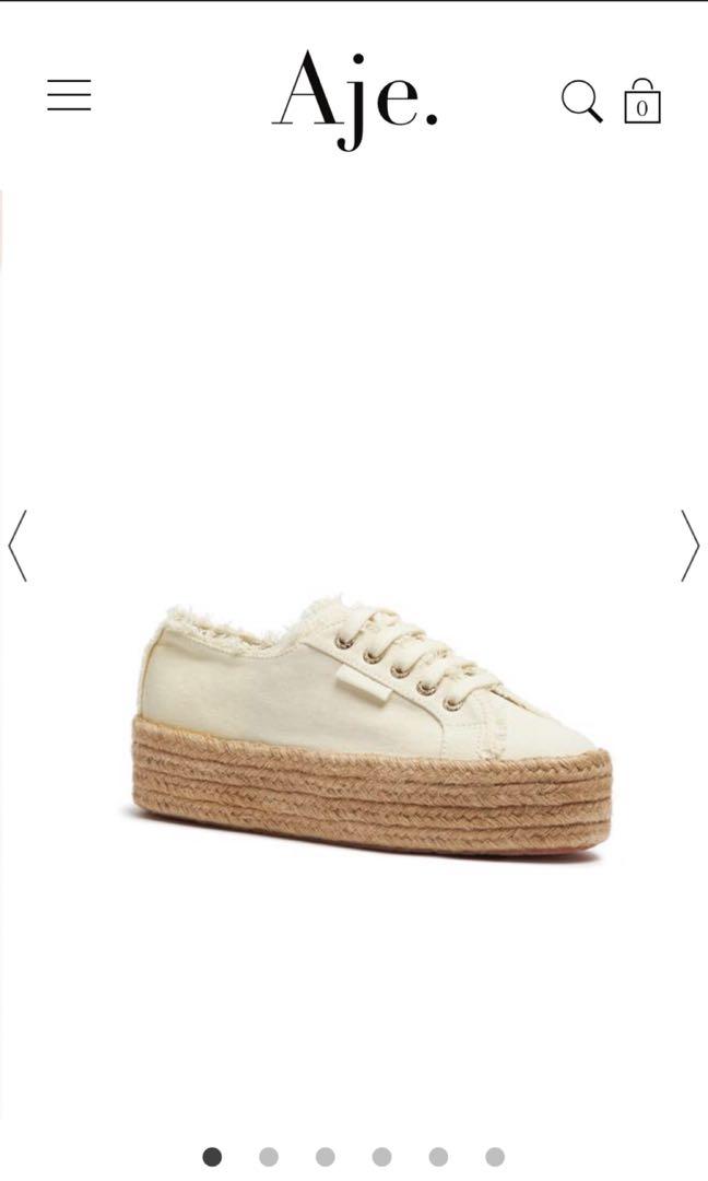 Aje x Superga Natural Platform Sneakers LIMITED EDITION COLLAB