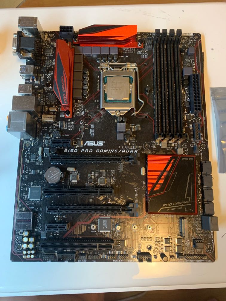 ASUS B150 PRO GAMING/AURA MOTHERBOARD w i57500, Computers & Tech
