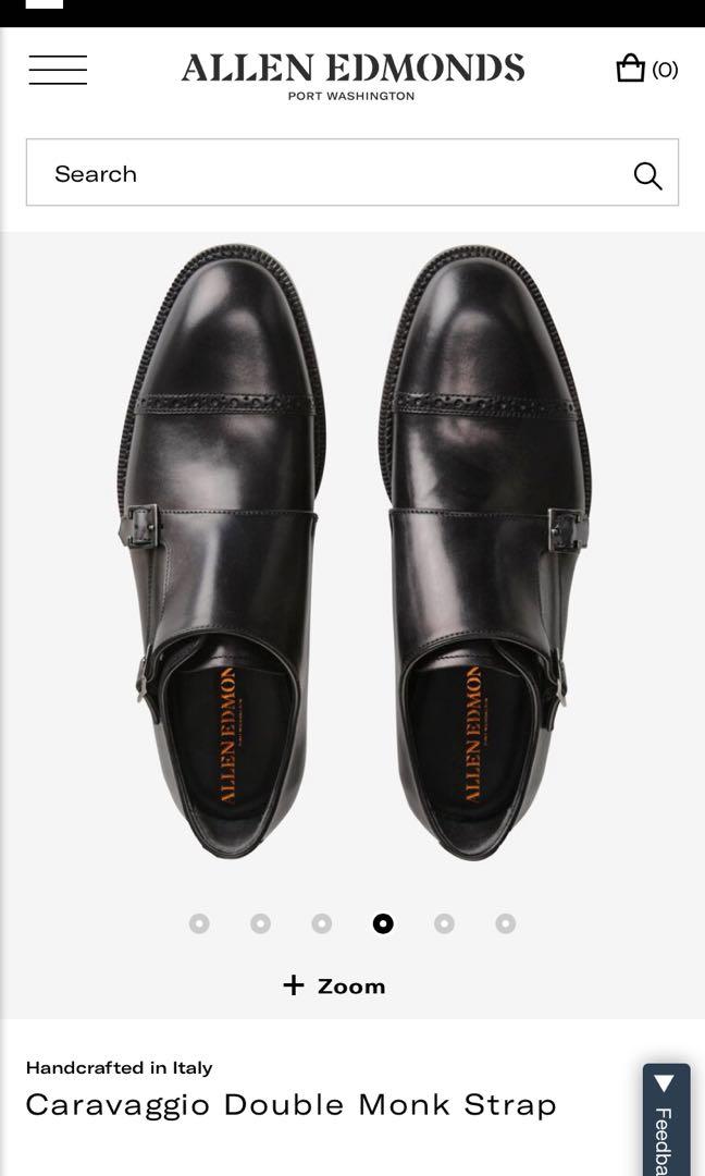 BNIB Allen Edmonds Caravaggio Double Monk Strap