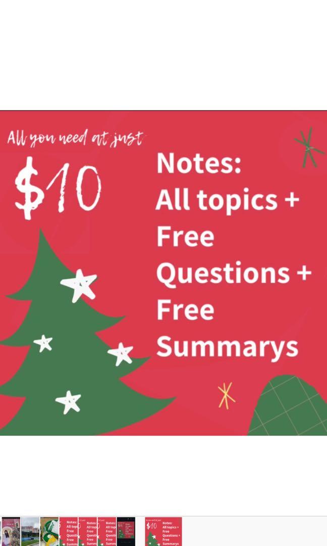 CHEAP NOTES (Category: Assessment Books) located in Singapore. Submitted by preciousmomen (Listing ID 267776398, Image 1). Description: NOTES - Comprehensive and detailed - Typed written PDF format - easy to access anytime and anywhere u are & won’t lose your notes! - $10, cheaper, better, more comprehensive and detailed than assessment books sold in popular Flat rate $10 per subject! H1: ⭕️ General Paper Includes: ✅ Topics such as Environment, M