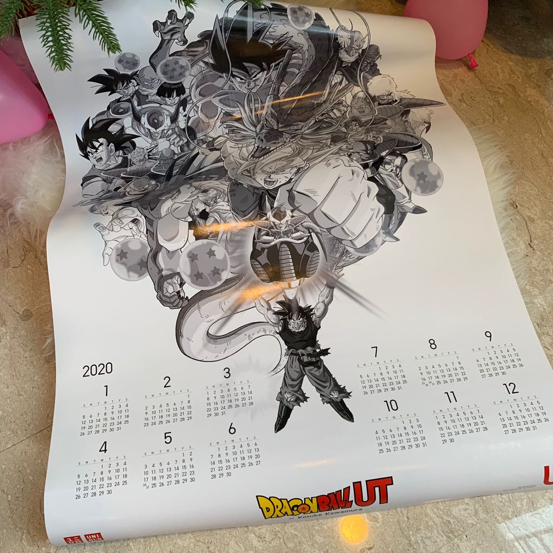 Dragon Ball x uniqlo calendar 2020, Everything Else on Carousell