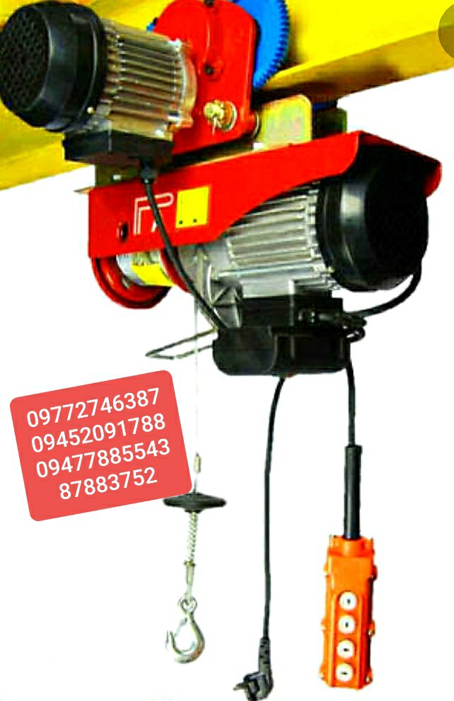 Electric Cable Hoist with Motorized Trolley, Construction ...