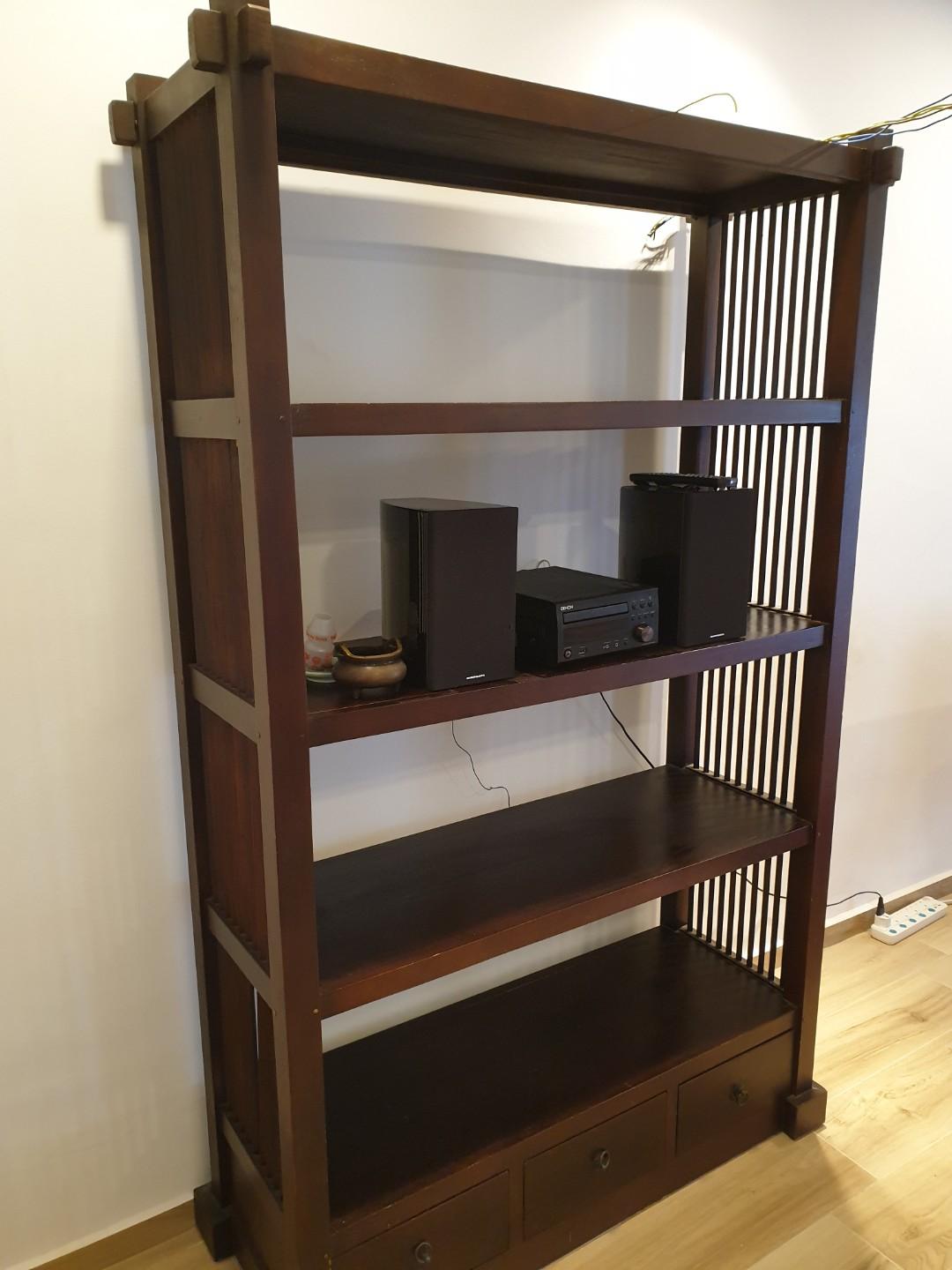 Elegant Wooden Bookshelf, Furniture & Home Living, Furniture, Shelves