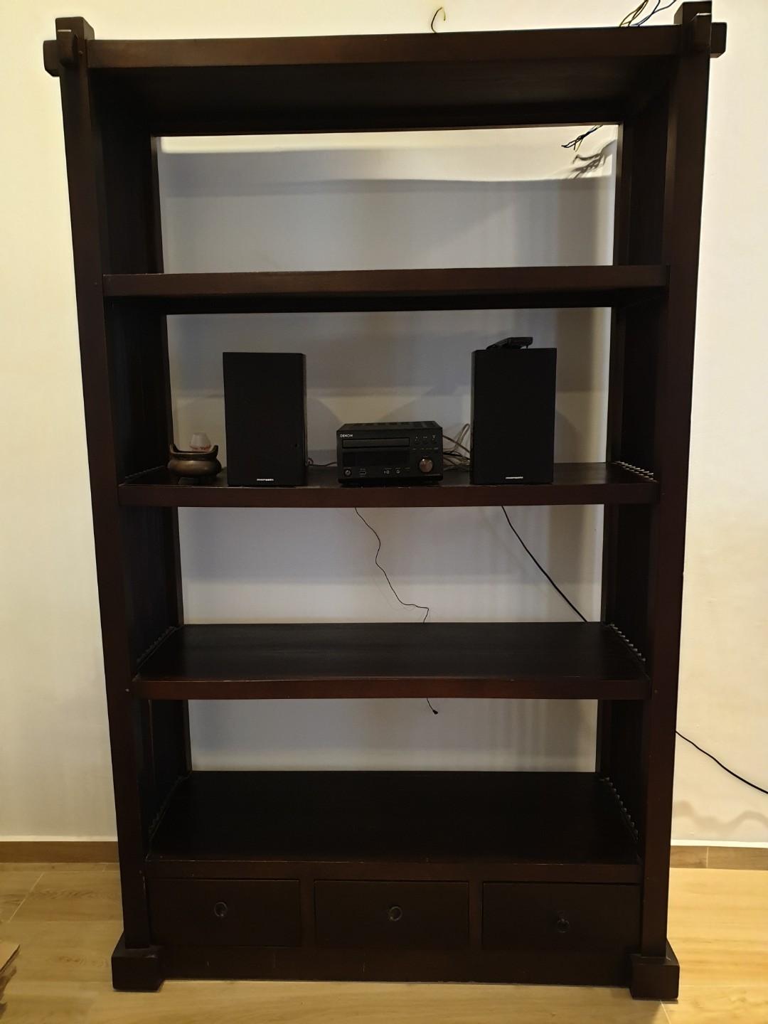 Elegant Wooden Bookshelf, Furniture & Home Living, Furniture, Shelves