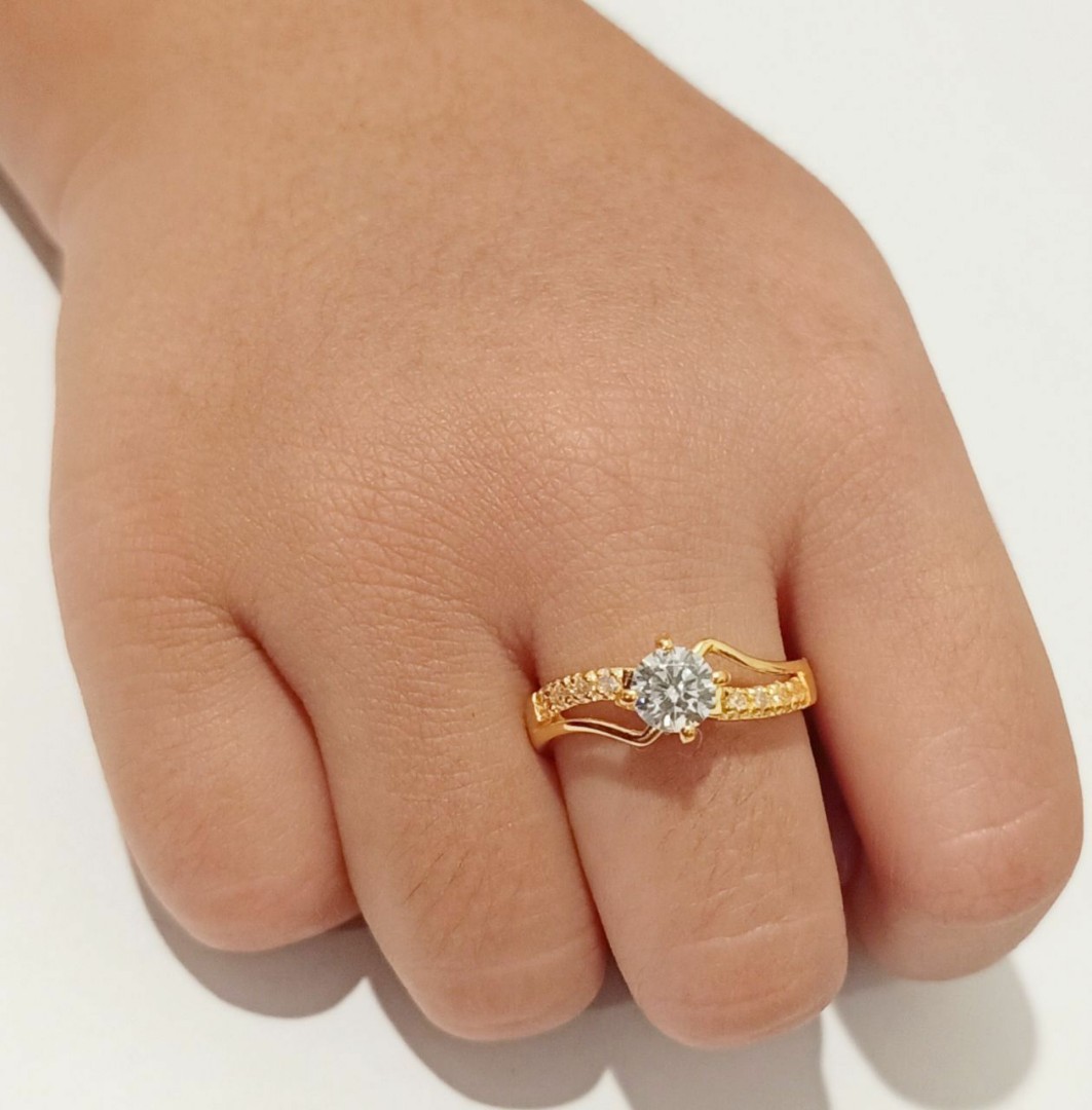 Engagement ring clearance gold 916