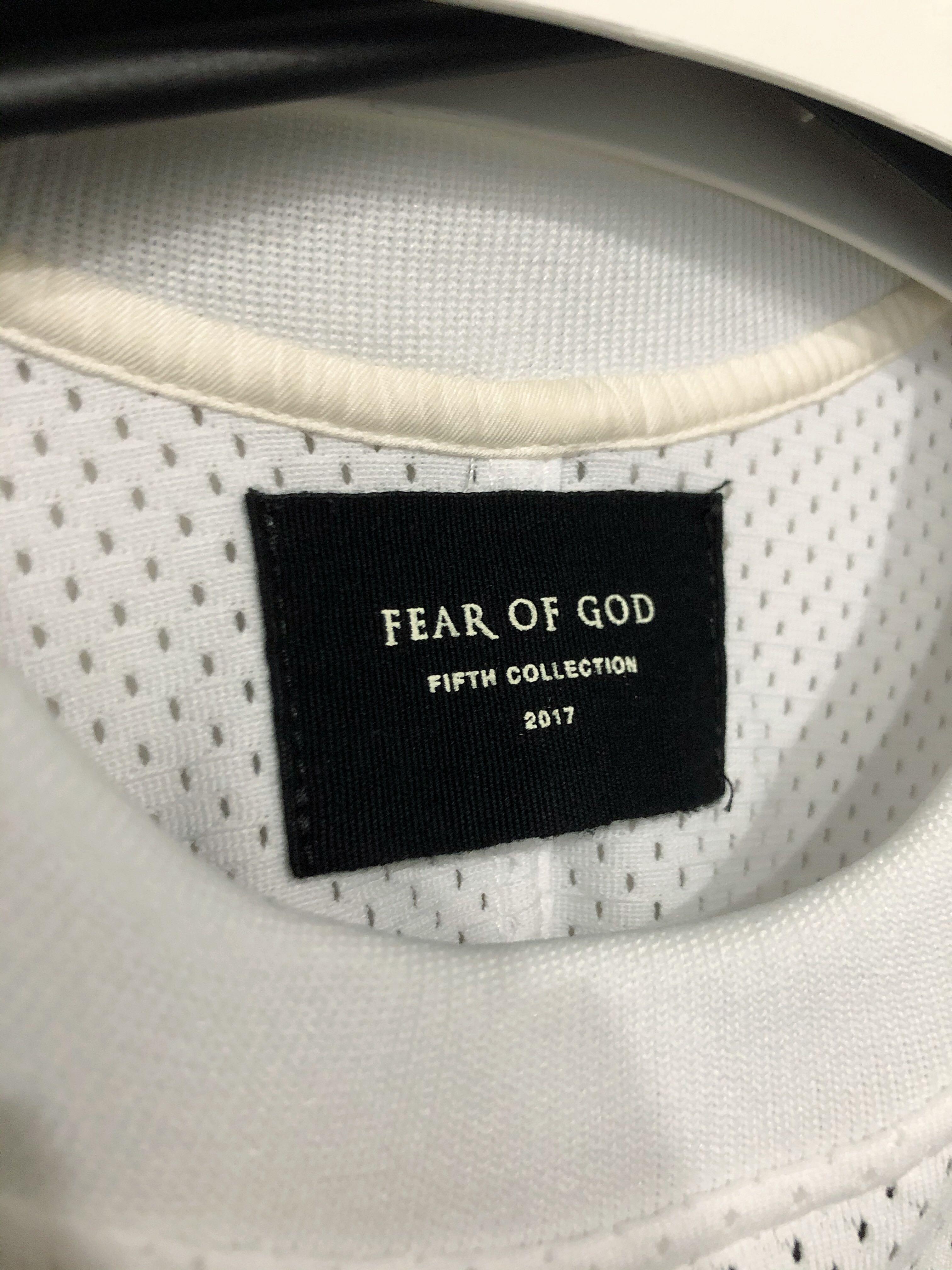 Fear Of God Ssense Exclusive White Mesh Batting Practice Jersey T-shirt, ModeSens