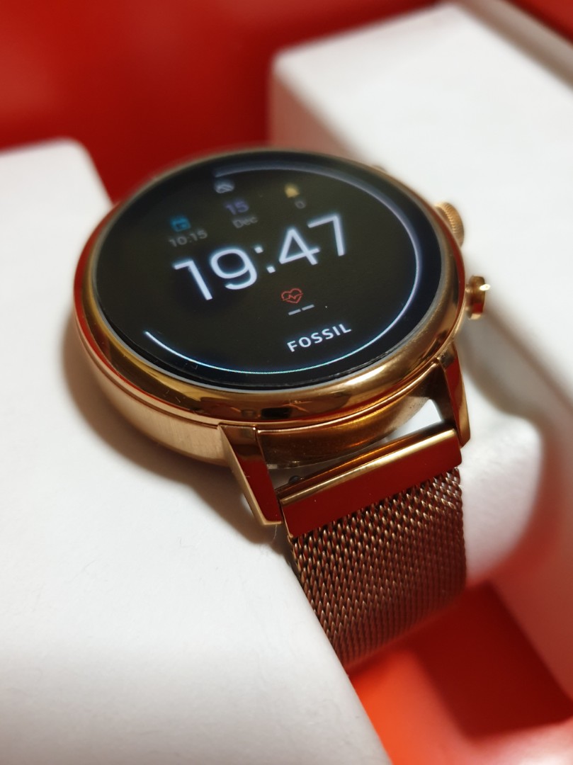 Fossil gen 4 smartwatch venture hr store rose gold