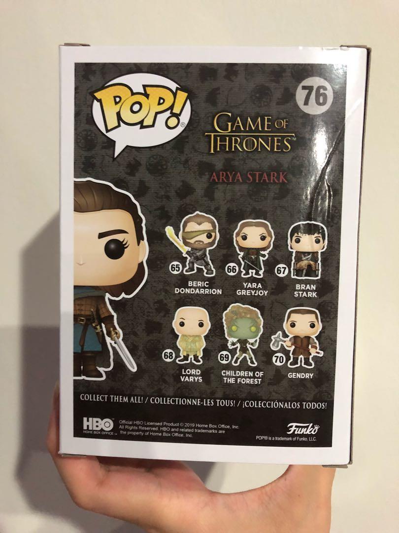 Funko pop game of thrones Arya Stark ECCC convention exclusive