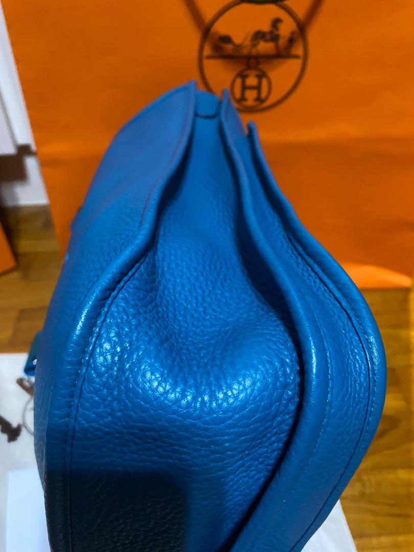 Hermes, Bags, Herms Clemence Evelyne 33 In Blue