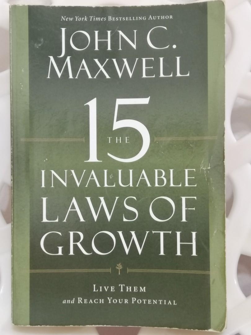 John C Maxwell The 15 Invaluable Laws Of Growth Books