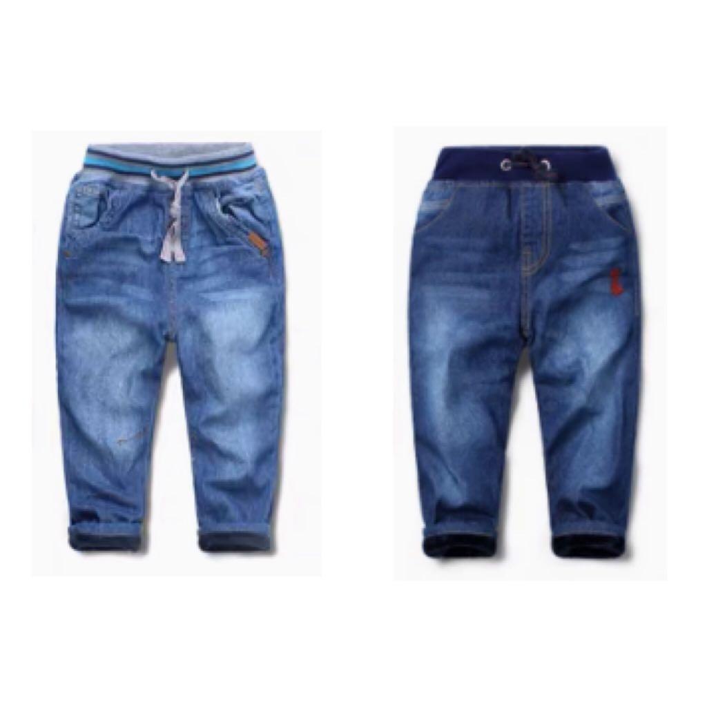 kids fleece lined jeans