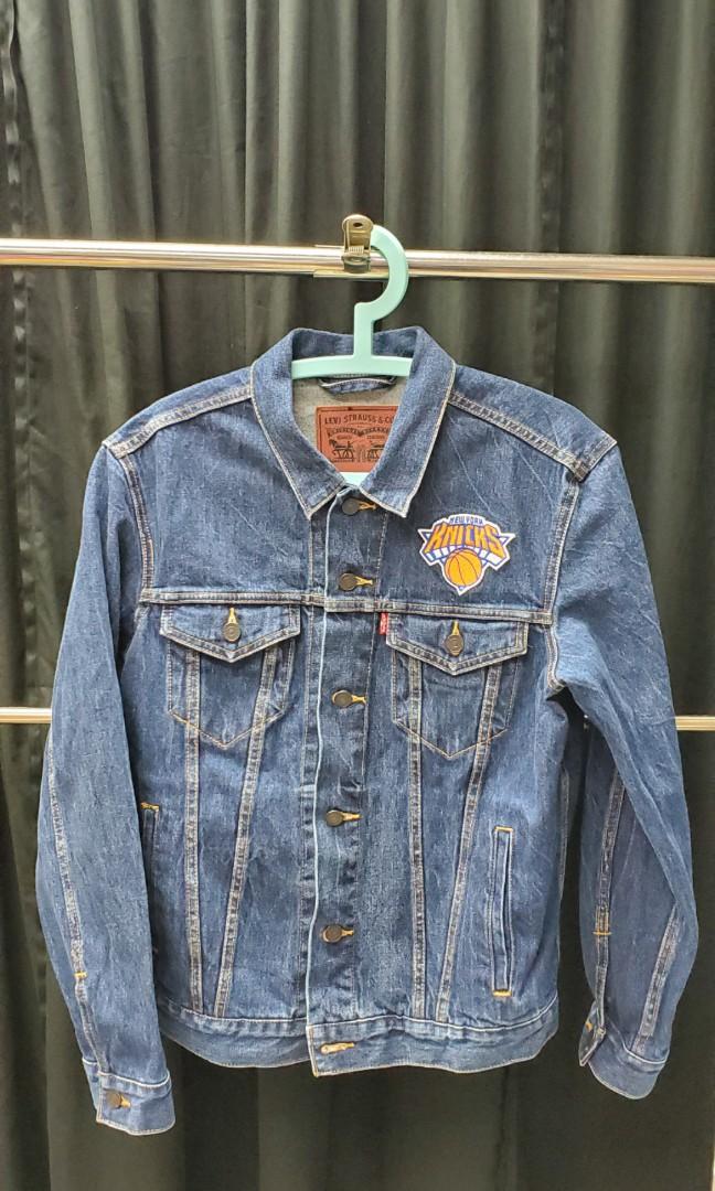 Levi's x NBA New York Knicks Denim Jacket, 男裝, 外套及戶外衣服- Carousell