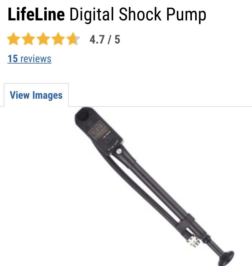 Lifeline digital on sale shock pump