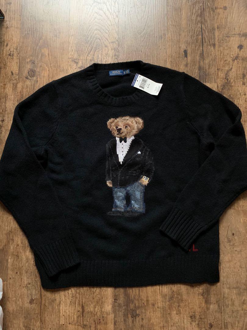 Limited edition tuxedo bear Ralph Lauren sweater