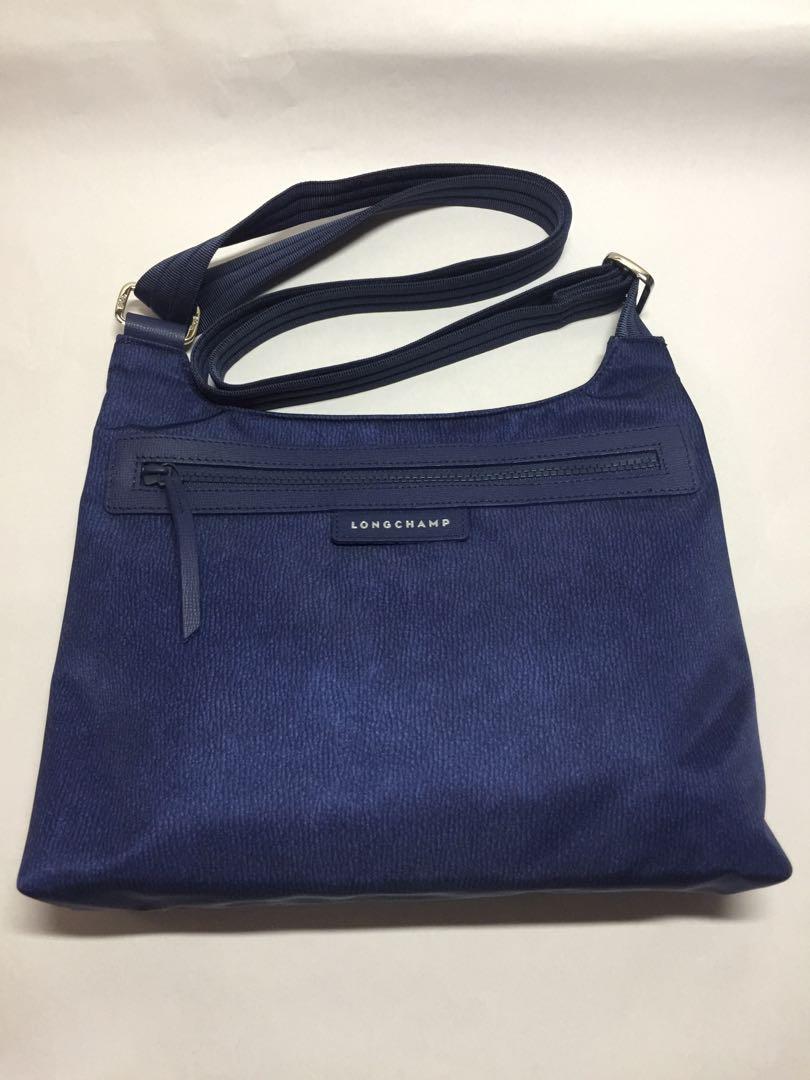 longchamp le pliage denim