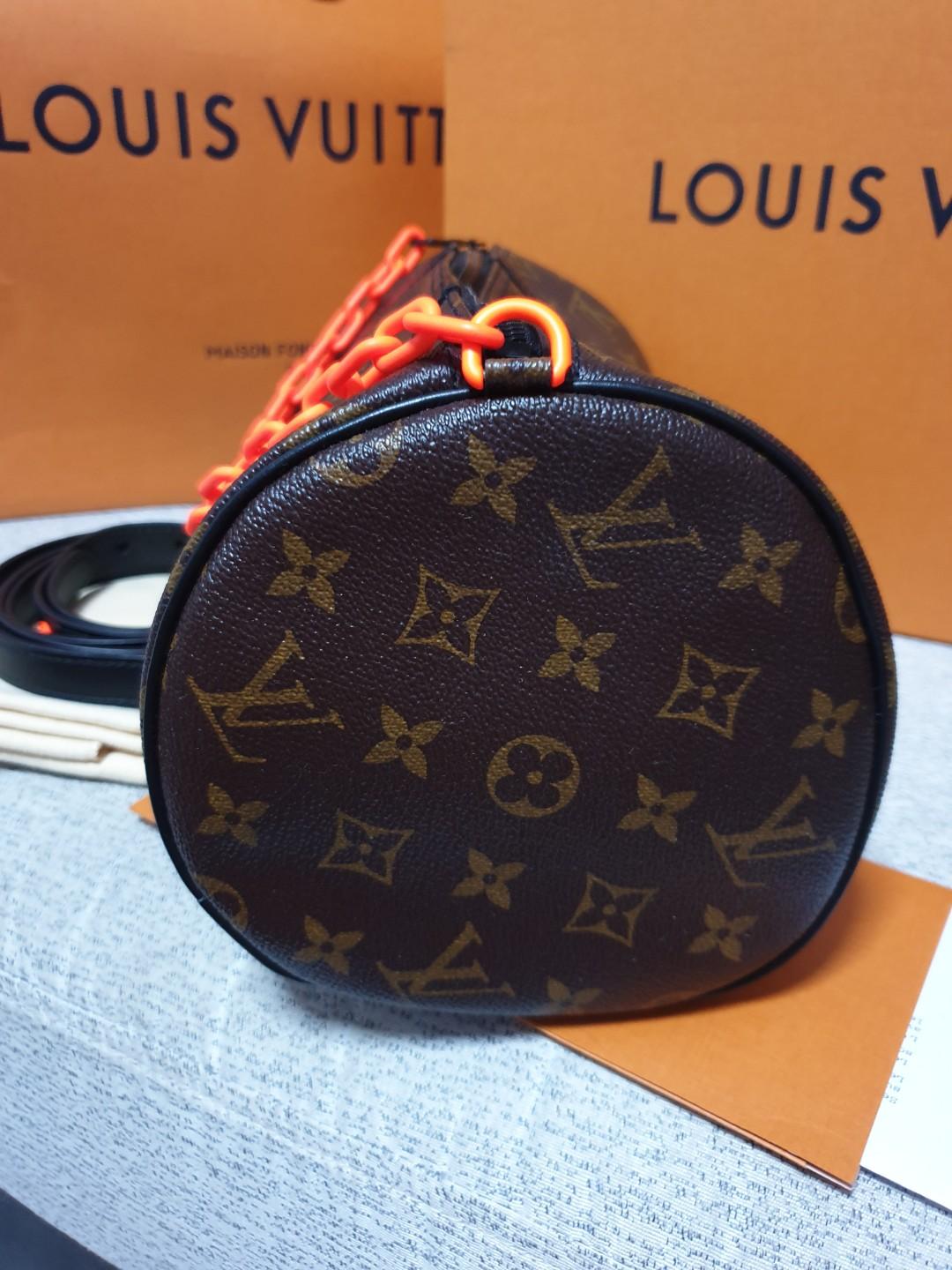 💯Moving SALES! Louis Vuitton Vigil Abloh Polochon Papillon Messenger (one  of rare pieces from Virgil Abloh), Luxury, Bags & Wallets on Carousell