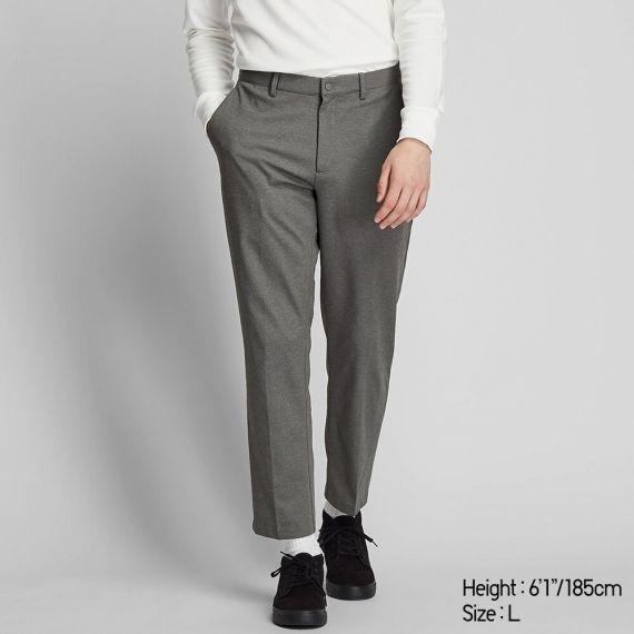 Uniqlo ultra stretch dry-ex jogger pants dark grey, Men's Fashion, Bottoms,  Trousers on Carousell