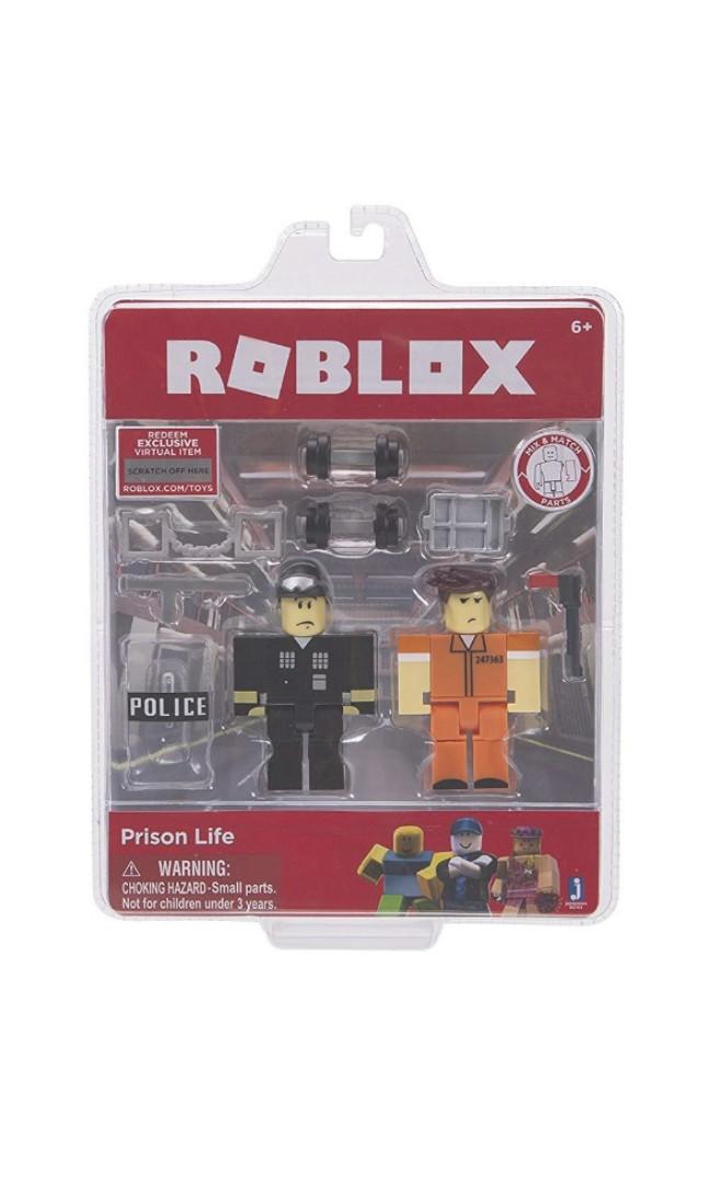 New Roblox Prison Life Action Figures Exclusive Virtual Item Toys Hobbies Fzgil Action Figures - roblox action figure prison life