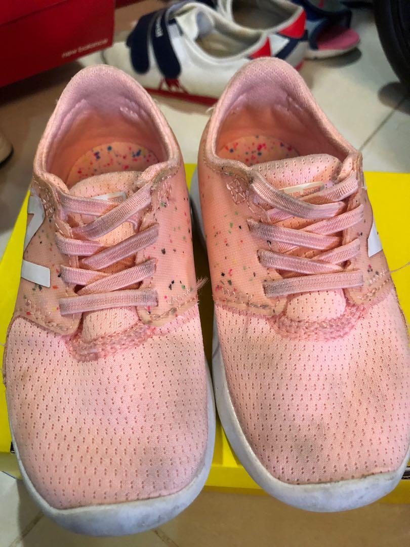 Pre loved New Balance Toddler kids girls Pink Confetti shoes
