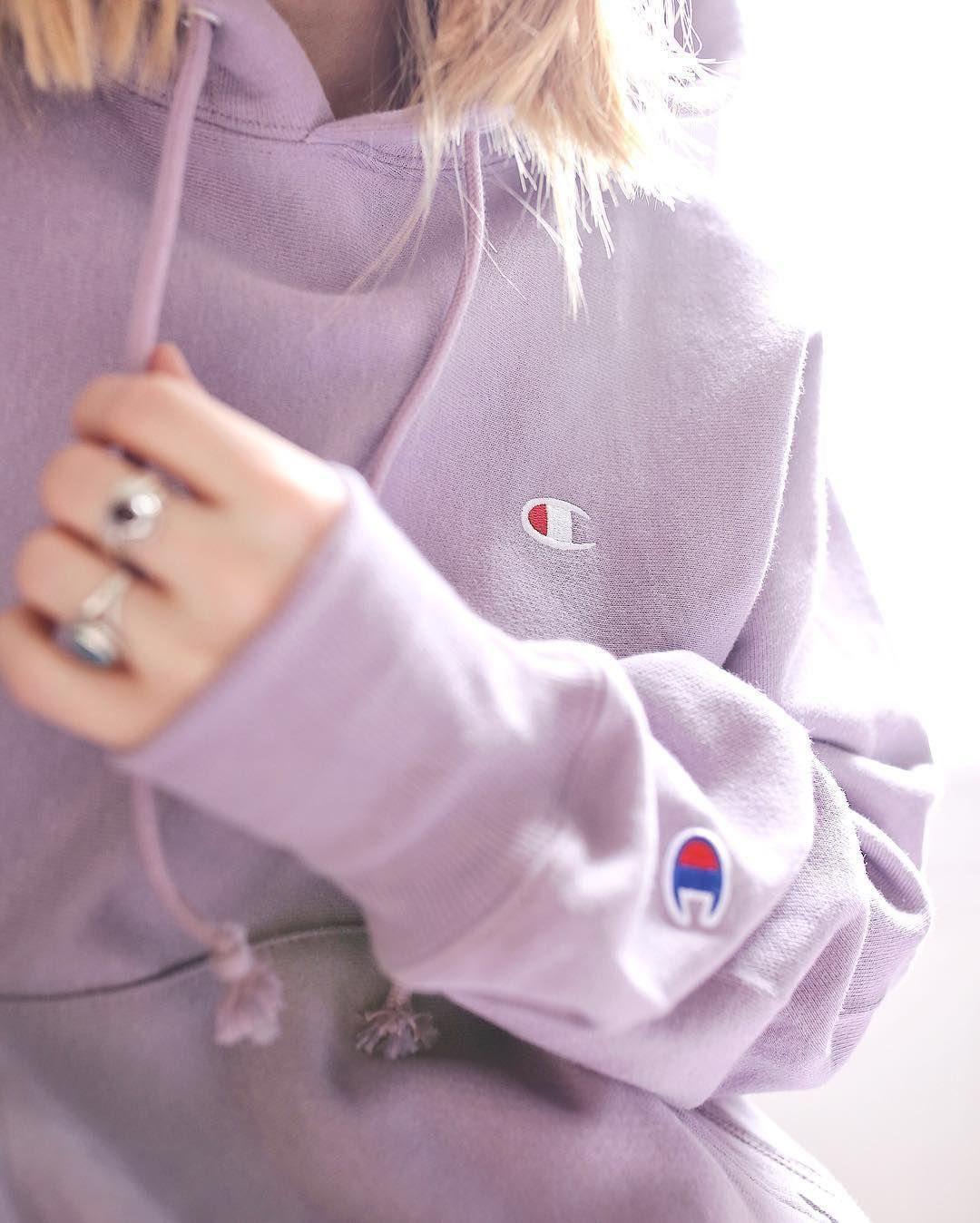 Mauve champion clearance hoodie