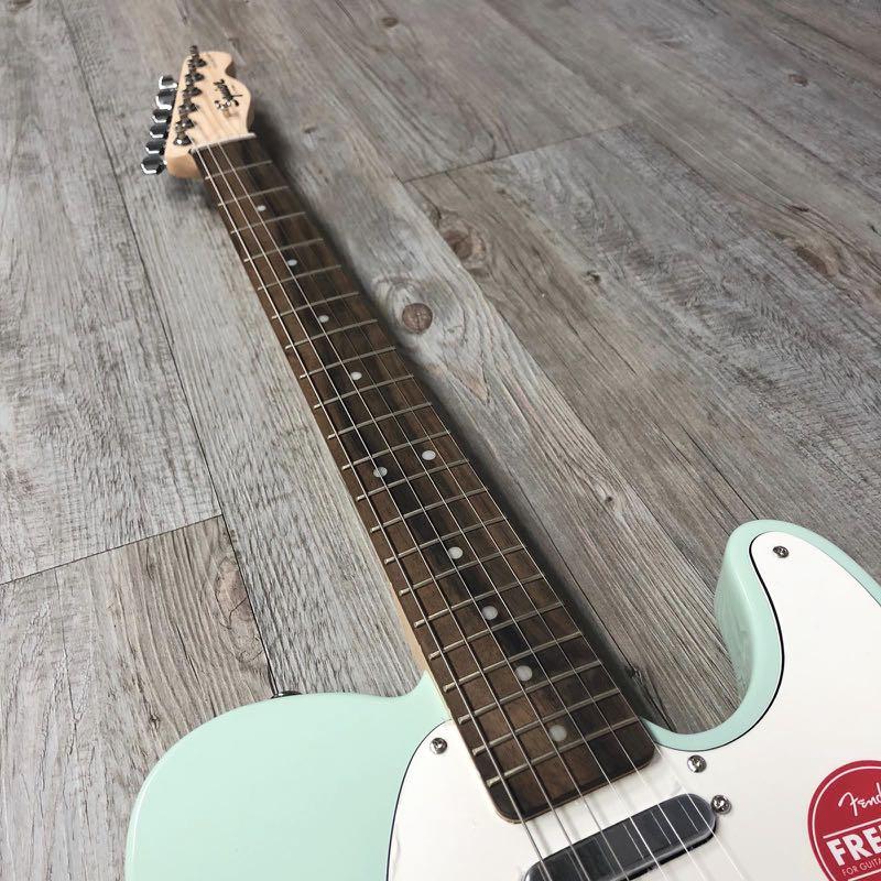 Squier bullet telecaster limited edition electric guitar surf store green