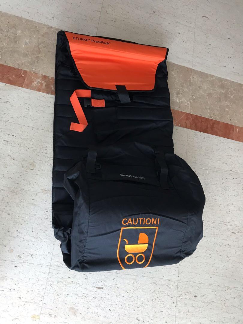 Stokke PramPack, black and orange - Protects your stroller