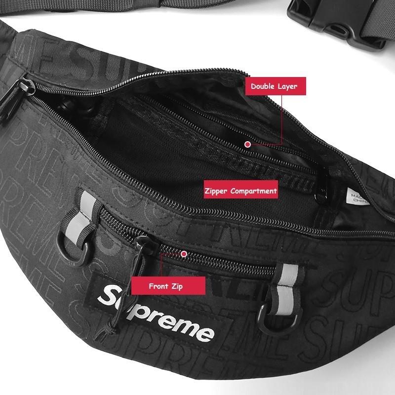 Supreme 19ss 46th Cordura Waist Bag, Shoulder Bag messenger bag