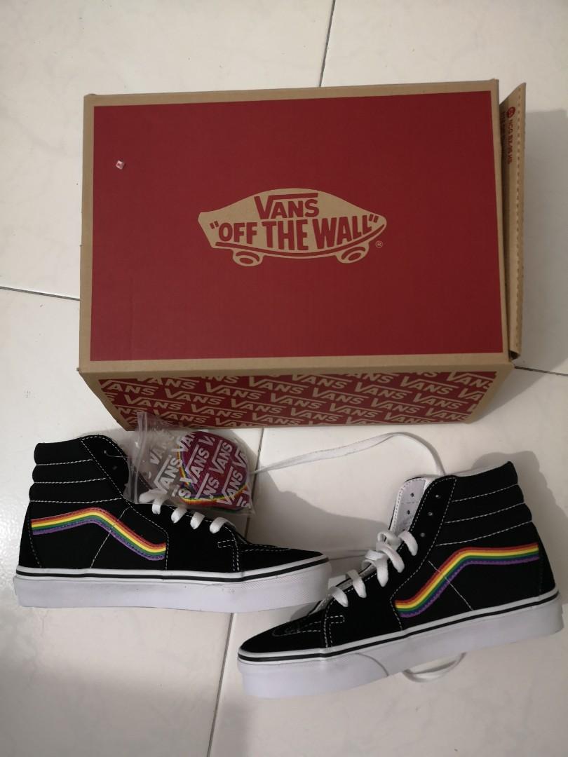 rainbow shoelaces vans