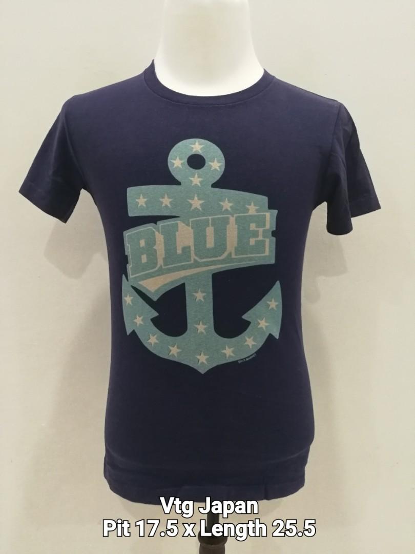 Vintage Japan Blue Sauh Kapal Men S Fashion Clothes Tops On