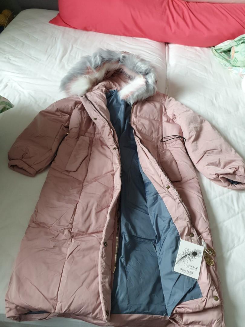 Winter Down Jacket (Category: New Undergarments & Loungewear) located in Singapore. Submitted by ice1908 (Listing ID 267690236, Image 2). Description: Very warm down coat. Brand New Pleasant Rose Pink Friend bought for me from Korea but it is too big. Very good quality. Paid $200+ willing to let go at $100..