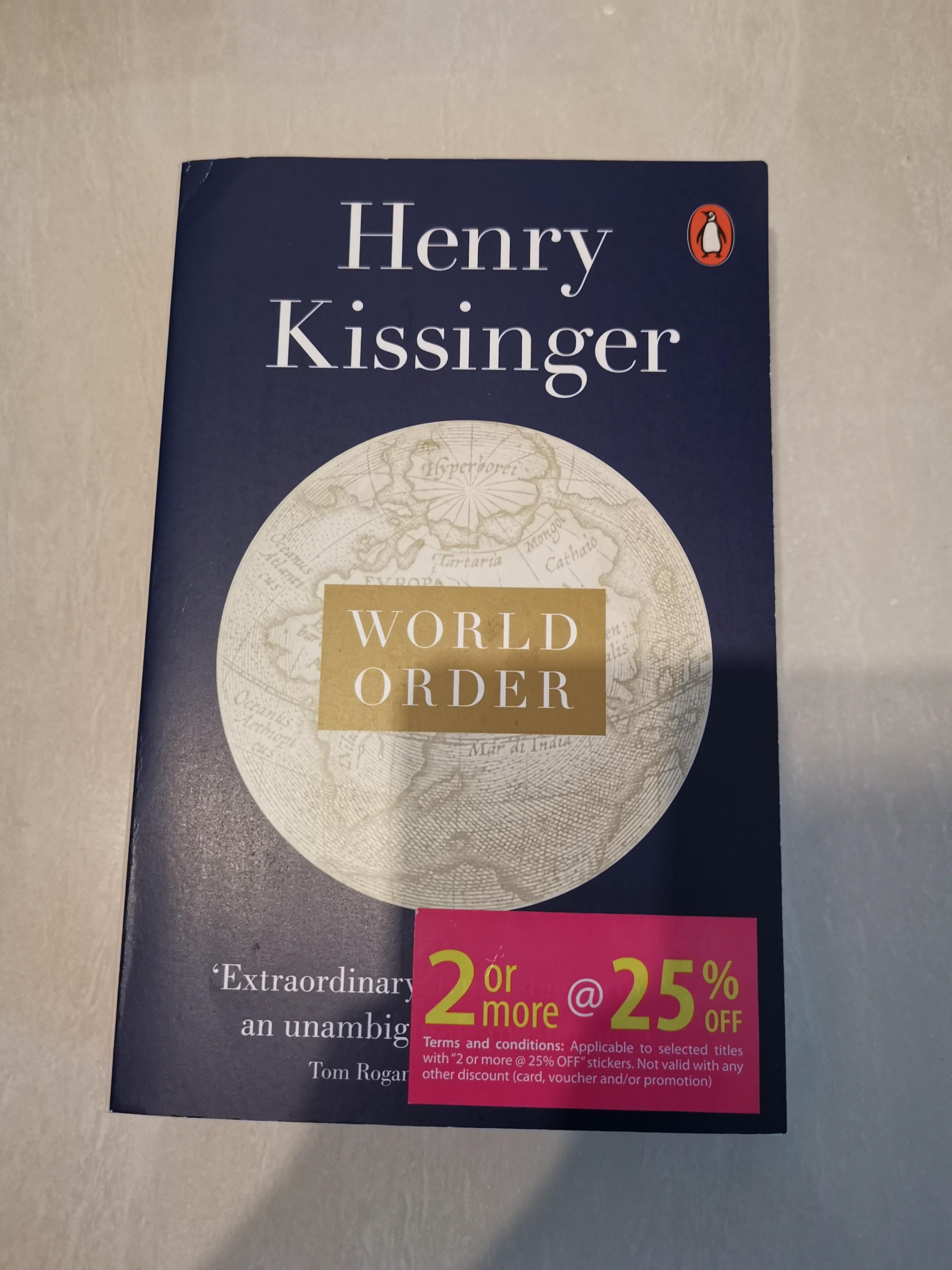 World Order Henry Kissinger Books Stationery Non Fiction On