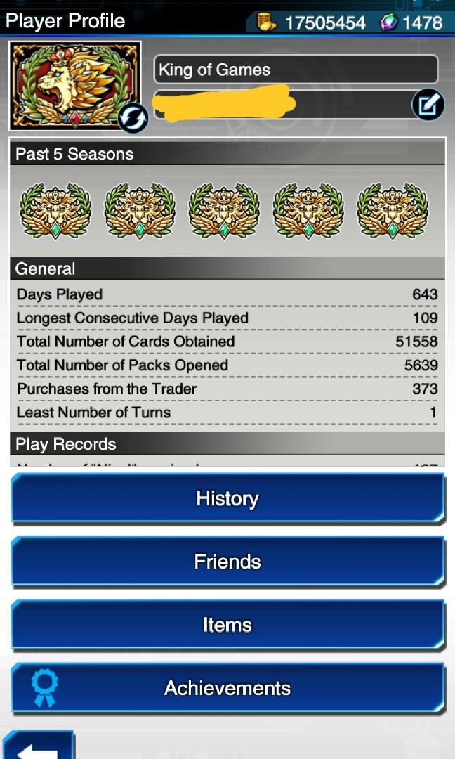 Yu Gi Oh Duel Links Kog Tier Account Toys Games Video Gaming In Game Products On Carousell