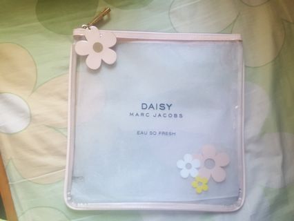 【全新】Marc Jacobs Daisy Fresh PVC 透明拉鏈袋64218264537090110