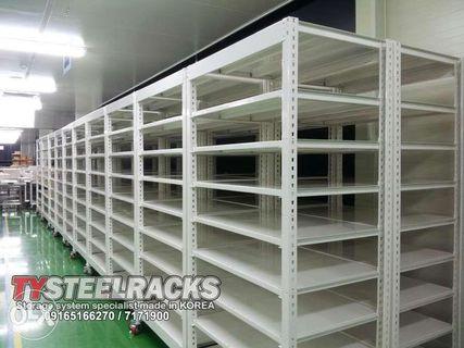 KOREA Heavy Duty Steel rack steel shelves 5 yrs warranty