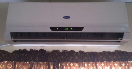 Carrier 1hp Split Type Aircon Slightly Used 15 800 Fixed Complete With Brackets Copper Tubing Remote Control Not Inverter Home Furniture Home Appliances Air Conditioning And Heating On Carousell