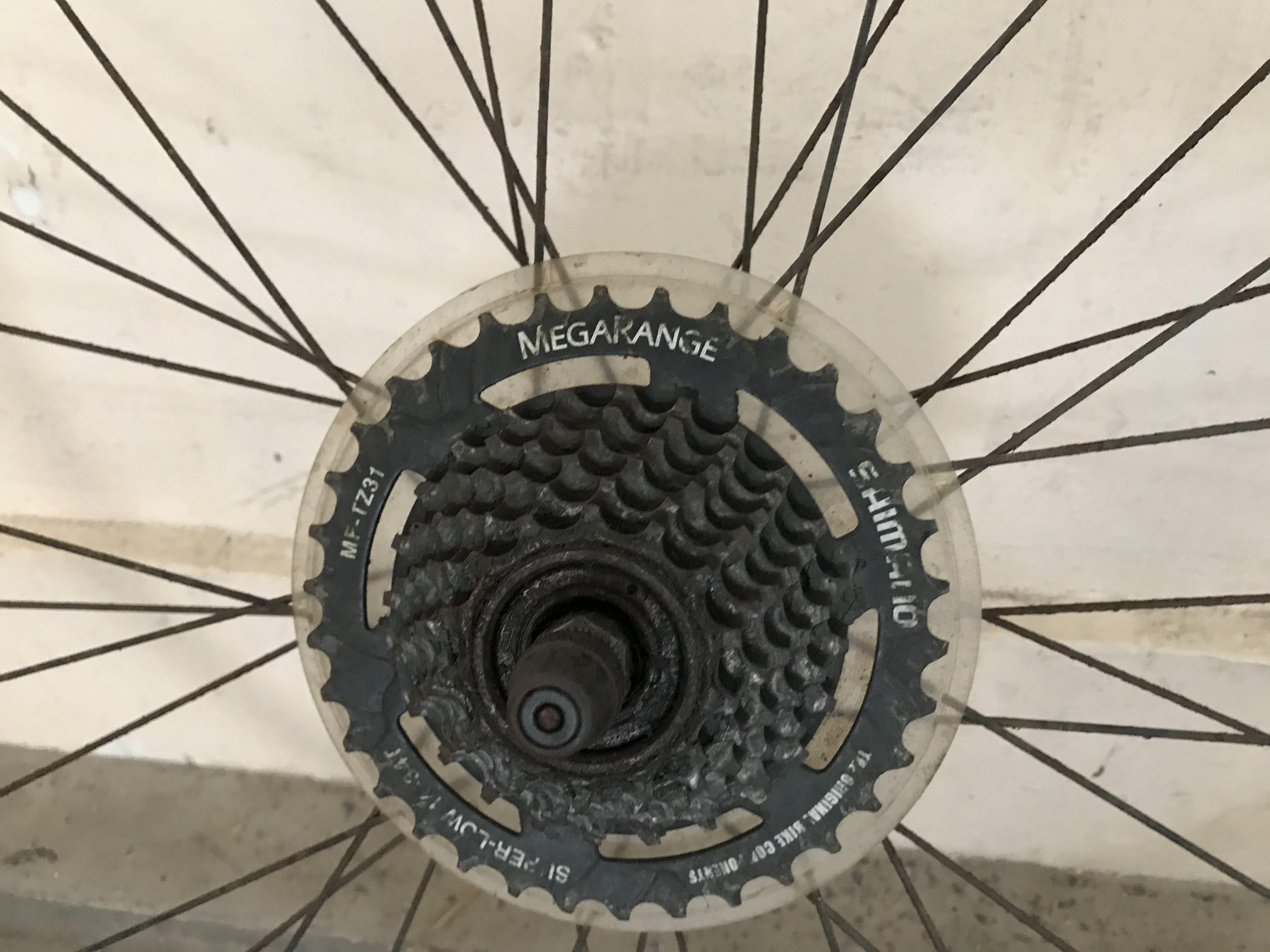26 Matrix 550 rim with hub and cassette