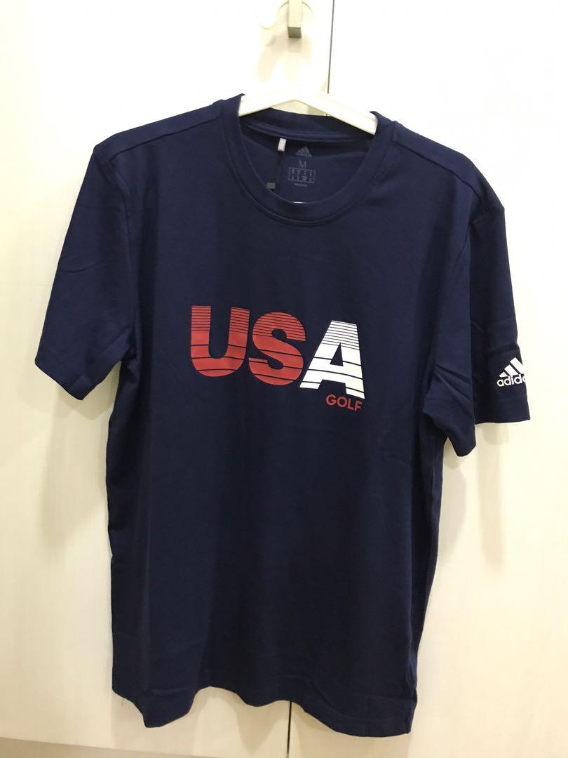 Adidas usa deals golf t shirt