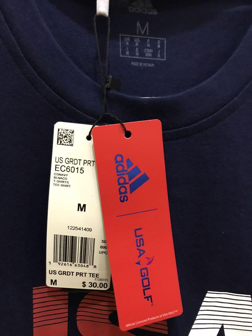 Adidas usa golf t hot sale shirt