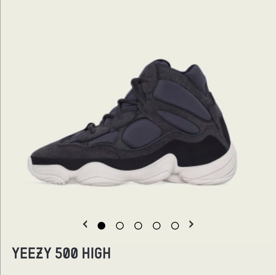 Adidas Yeezy 500 High SLATE Black Men s Fashion Footwear